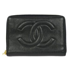 Chanel Black Calfskin Wallet Purse 145473